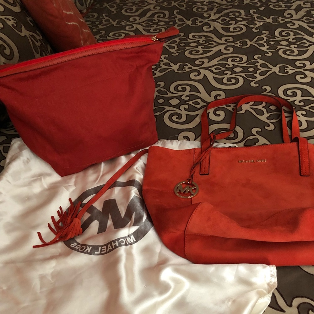 Authentic Suede Michael Kors Satchel